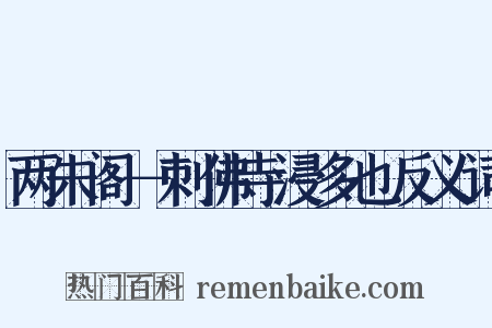 两朱阁－刺佛寺浸多也反义词是什么意思的图片